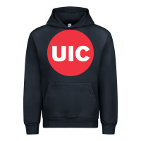 Navy UIC College Urban Hoodie - artisFamous