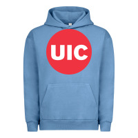 Pigment Pebble Blue UIC College Urban Hoodie - artisFamous