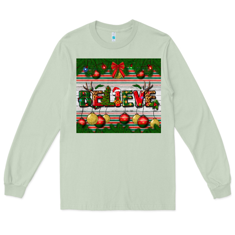 Christmas Believe Long Sleeve Tee by BundleAndBundleShop | Teevron