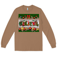 Toasted Coconut Christmas Believe Long Sleeve Tee - BundleAndBundleShop
