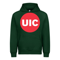 Forest Green UIC College Urban Hoodie - artisFamous