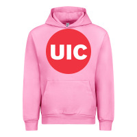 Fuchsia Pink UIC College Urban Hoodie - artisFamous