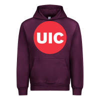 Mauve Wine UIC College Urban Hoodie - artisFamous