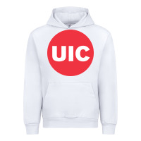 White UIC College Urban Hoodie - artisFamous