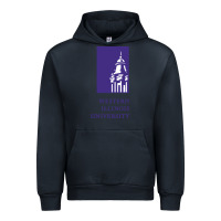 Navy Western Illinois College Urban Hoodie - artisFamous