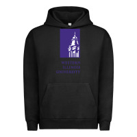 Pigment Black Western Illinois College Urban Hoodie - artisFamous