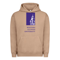 Pigment Burro Western Illinois College Urban Hoodie - artisFamous