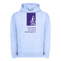 Pigment Grape Ice Western Illinois College Urban Hoodie - artisFamous