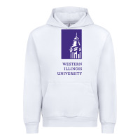 White Western Illinois College Urban Hoodie - artisFamous