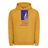 Pigment Peanut Butter Western Illinois College Urban Hoodie - artisFamous