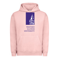 Pigment Salmon Western Illinois College Urban Hoodie - artisFamous