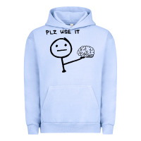 Pigment Grape Ice Plz Use It Text Graphic Urban Hoodie - artisFamous