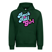 Forest Green rock n roll girl Urban Hoodie - artisFamous