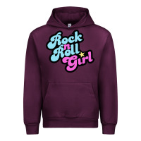 Mauve Wine rock n roll girl Urban Hoodie - artisFamous