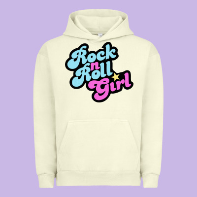 Rock N Roll Girl Urban Hoodie Designed By Artisfamous
