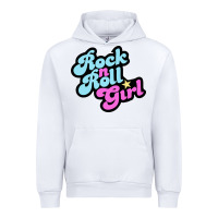 White rock n roll girl Urban Hoodie - artisFamous