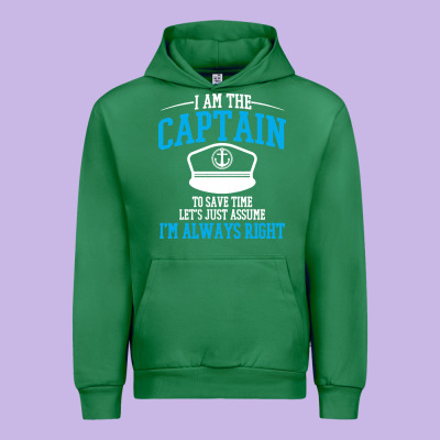 Captain Funny Boating Sailing Urban Hoodie Designed By Artisfamous