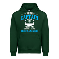 Forest Green captain funny boating sailing Urban Hoodie - artisFamous