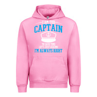 Fuchsia Pink captain funny boating sailing Urban Hoodie - artisFamous