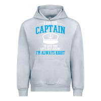 Heather Grey captain funny boating sailing Urban Hoodie - artisFamous