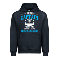 Navy captain funny boating sailing Urban Hoodie - artisFamous