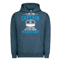 Pigment Midnight Navy captain funny boating sailing Urban Hoodie - artisFamous