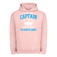 Pigment Salmon captain funny boating sailing Urban Hoodie - artisFamous