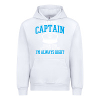 White captain funny boating sailing Urban Hoodie - artisFamous