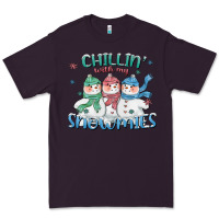 Plum chillin with my snowmies Premium Tee - CowGirlArtShop
