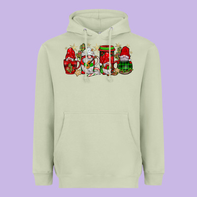 Christmas Mexican Gnomies Coffee Heavyweight Hoodie Designed By Jahusdesignshop