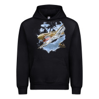 Black flying tigers Urban Hoodie - artisFamous