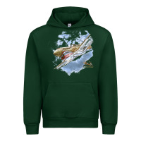 Forest Green flying tigers Urban Hoodie - artisFamous