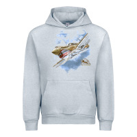 Heather Grey flying tigers Urban Hoodie - artisFamous