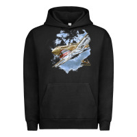 Pigment Black flying tigers Urban Hoodie - artisFamous