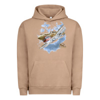 Pigment Burro flying tigers Urban Hoodie - artisFamous