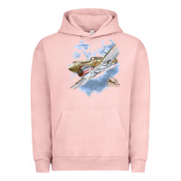Pigment Salmon flying tigers Urban Hoodie - artisFamous