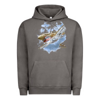 Pigment Tornado flying tigers Urban Hoodie - artisFamous