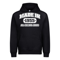 Black made in 1955 funny vintage Urban Hoodie - artisFamous