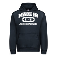 Navy made in 1955 funny vintage Urban Hoodie - artisFamous
