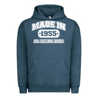Pigment Midnight Navy made in 1955 funny vintage Urban Hoodie - artisFamous