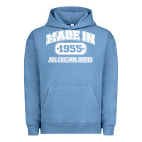 Pigment Pebble Blue made in 1955 funny vintage Urban Hoodie - artisFamous