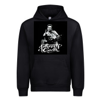 Black Johnny Cash Music Urban Hoodie - artisFamous