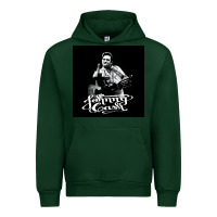 Forest Green Johnny Cash Music Urban Hoodie - artisFamous