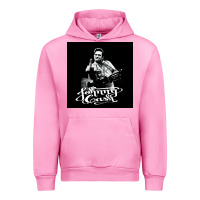 Fuchsia Pink Johnny Cash Music Urban Hoodie - artisFamous