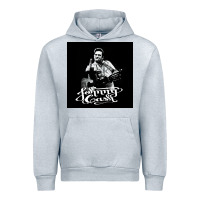 Heather Grey Johnny Cash Music Urban Hoodie - artisFamous