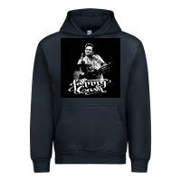 Navy Johnny Cash Music Urban Hoodie - artisFamous