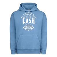 Pigment Pebble Blue Johnny Cash Music Urban Hoodie - artisFamous