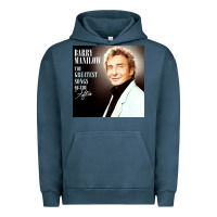 Pigment Midnight Navy Best Barry Manilow Urban Hoodie - artisFamous