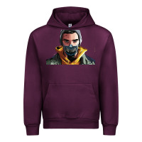 Mauve Wine codfish beatbox Urban Hoodie - artisFamous