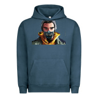 Pigment Midnight Navy codfish beatbox Urban Hoodie - artisFamous